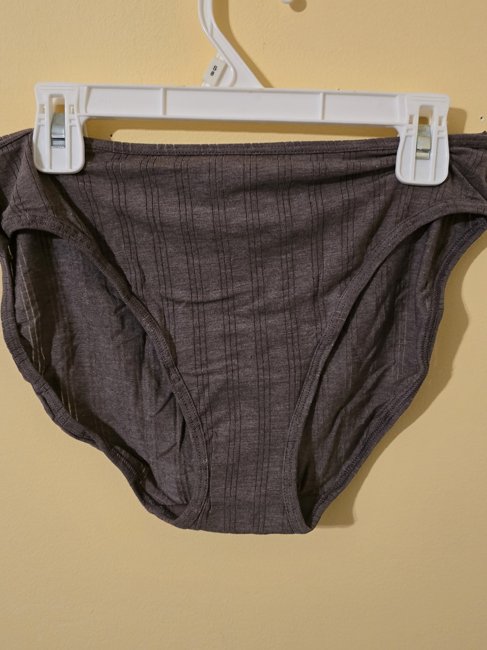 Victoria's Secret Ribbed High Cut Cotton Briefs — Mocha